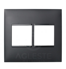 Placa P/4 Modulos 4X4  - Pial Plus + Preto